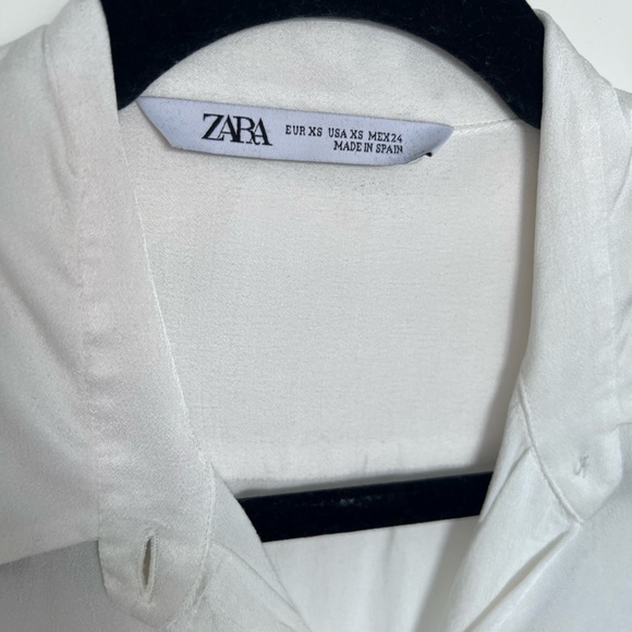 Zara chemise blanche plumes - Picture 4 of 5